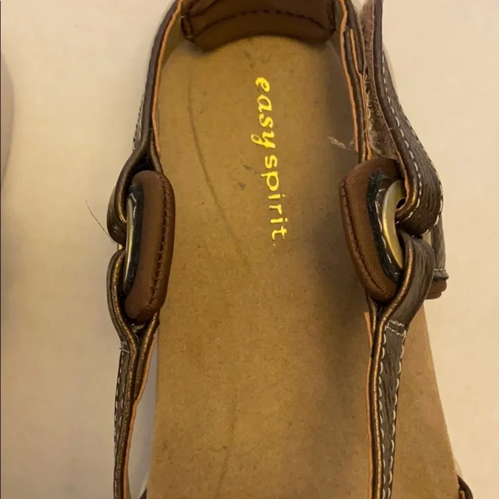 Easy Spirit Bronze Sandals